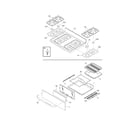 Kenmore 79071523405 top/drawer diagram
