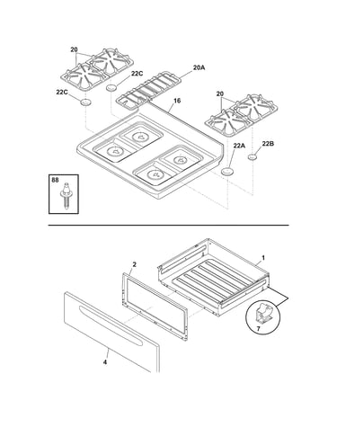 Top/drawer