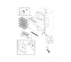 Frigidaire FFU17FC5CW7 cabinet diagram