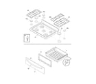 Frigidaire FGFL87DCE top/drawer diagram