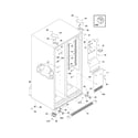 Frigidaire FRS26R2AWI cabinet diagram