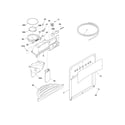 Frigidaire FRS26R2AWI ice & water dispenser diagram