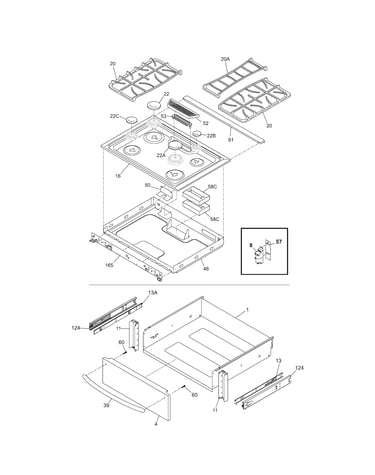 Top/drawer