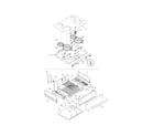 Frigidaire PLES389ECB top/drawer diagram