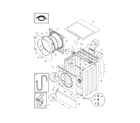 Frigidaire GLTF2940ES1 cabinet/top diagram