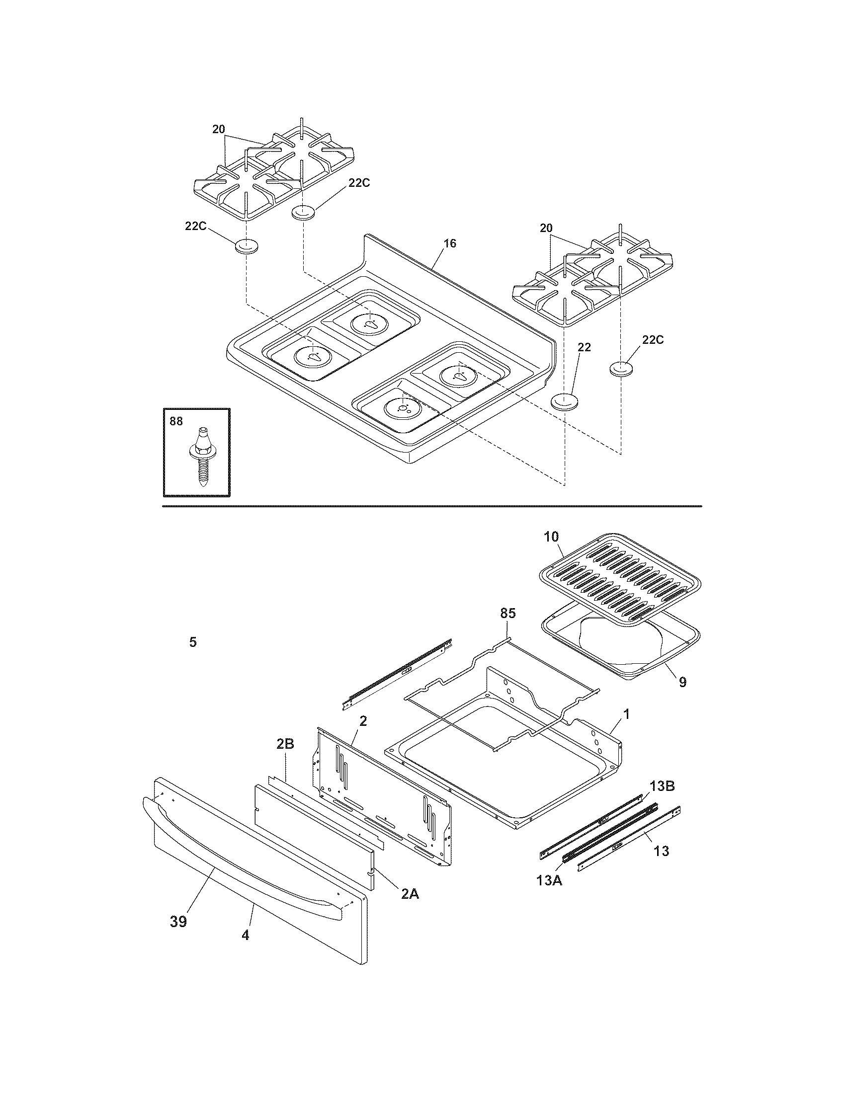 Top/drawer