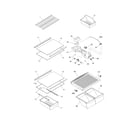 Kenmore 25374522404 shelves diagram