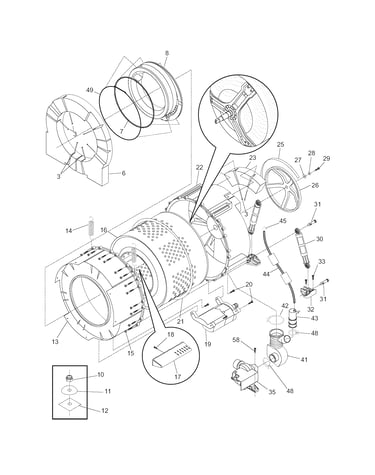 Motor/tub