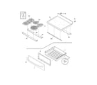 Frigidaire FEFB89ECC top/drawer diagram