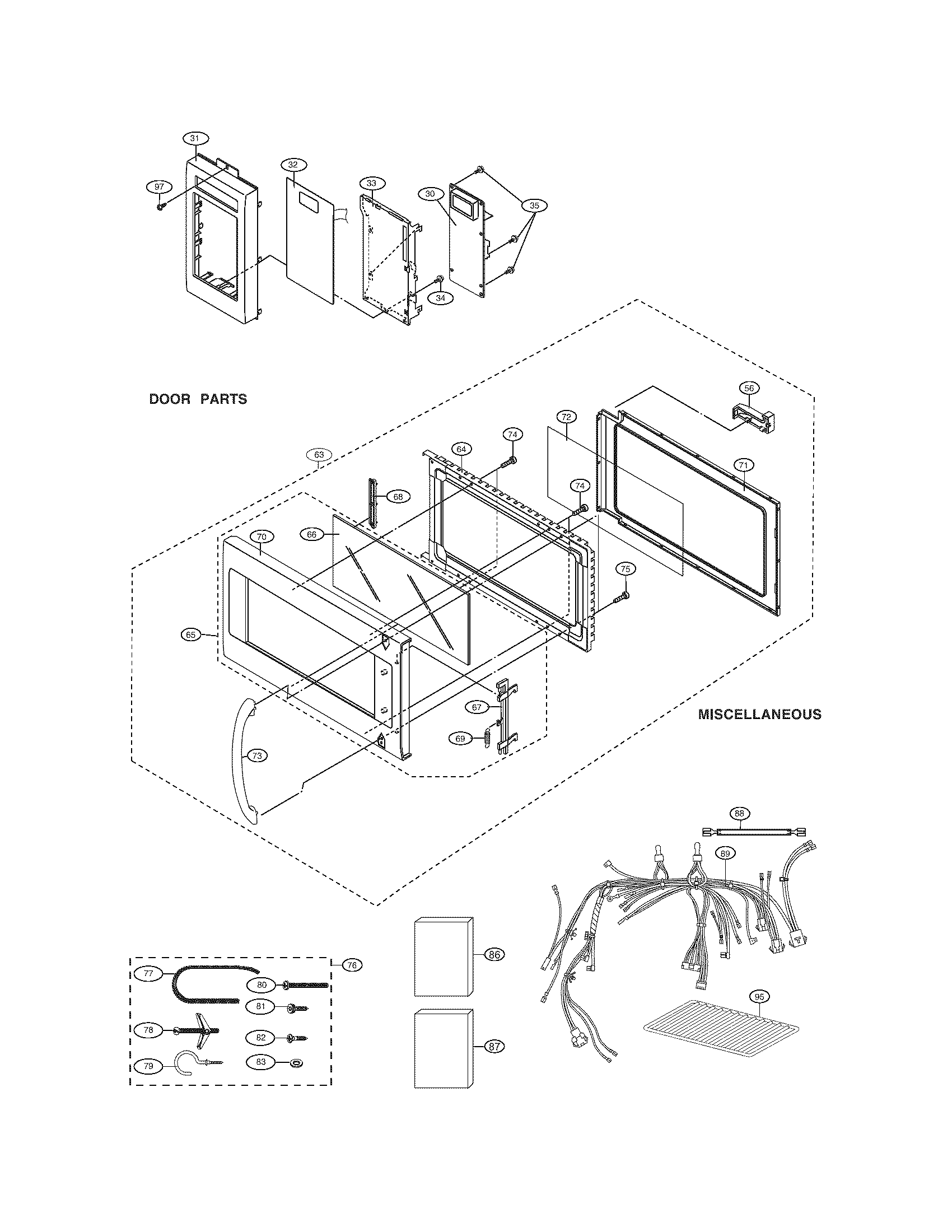 Control panel door misc
