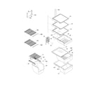 Frigidaire FRS23LH5DST shelves diagram