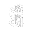 Frigidaire FRT15A2DZ3 door diagram