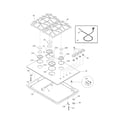 Frigidaire GLGC30S8ESA maintop diagram