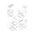 Frigidaire PLHT189SSB8 shelves diagram