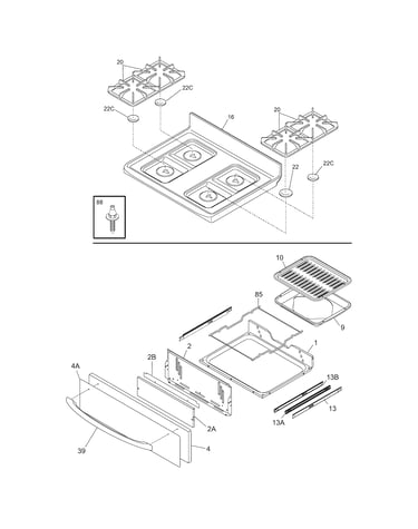 Top/drawer