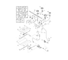 Frigidaire CPGS389EC1 burner diagram