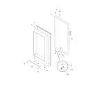 White-Westinghouse WFU1150EW1 door diagram