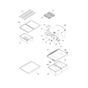 Frigidaire FRT8S6ESB9 shelves diagram