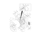 Frigidaire FCGD3000ES0 cabinet/drum diagram