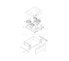 Frigidaire FES365EQB top/drawer diagram