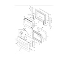 Frigidaire PLES399ECC door diagram