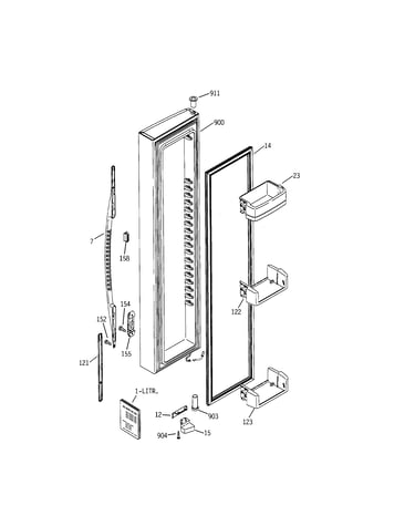 Freezer door
