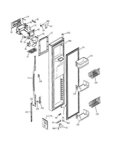 Freezer door