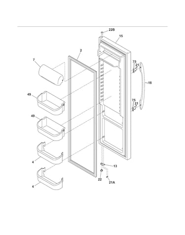 Refrigerator door