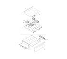 Frigidaire BFES368ES2 top/drawer diagram