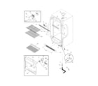 Frigidaire FFU1764DW5 cabinet diagram