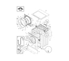 Frigidaire FTFB4000FS0 cabinet/top diagram