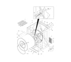 Frigidaire LGQ7000ES0 cabinet/drum diagram