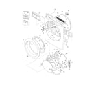 Frigidaire LGQ7000ES0 front panel/lint filter diagram