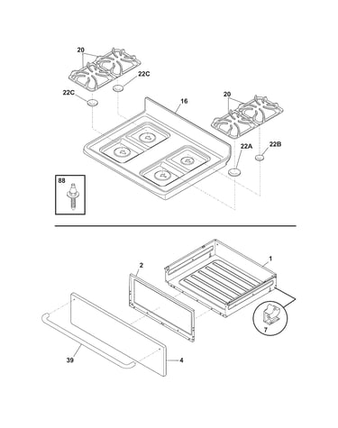 Top/drawer