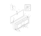 Frigidaire GLFC1326FW0 door diagram