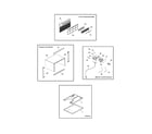 Frigidaire FAH106N1T1 cabinet/front/controls diagram