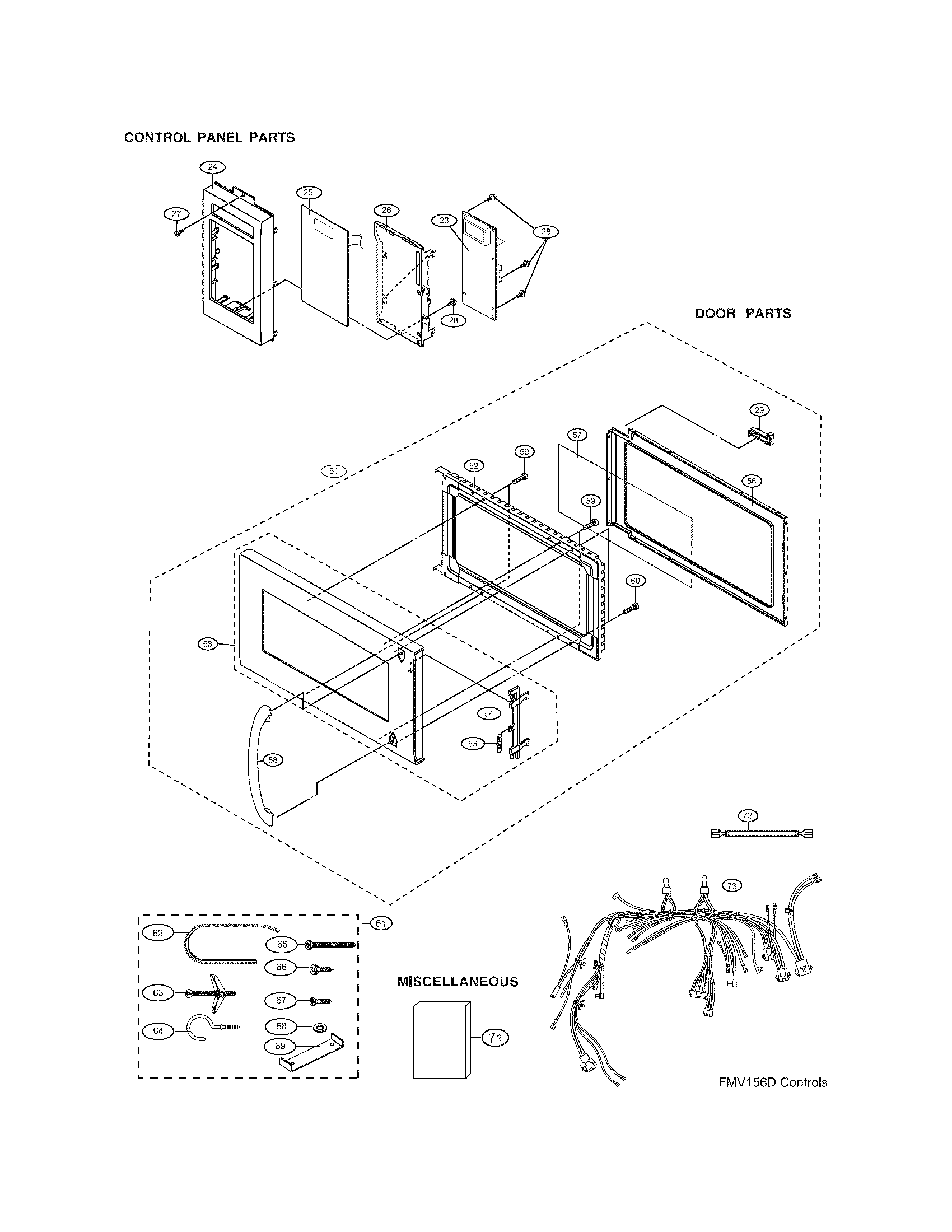 CONTROL PANEL/DOOR/MISC