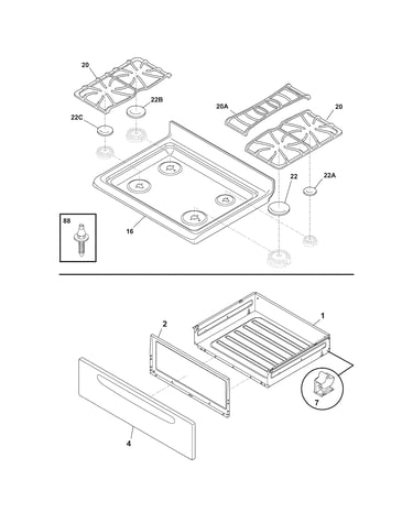 Top/drawer