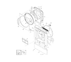 Frigidaire GLEQ2152EE0 front panel/lint filter diagram