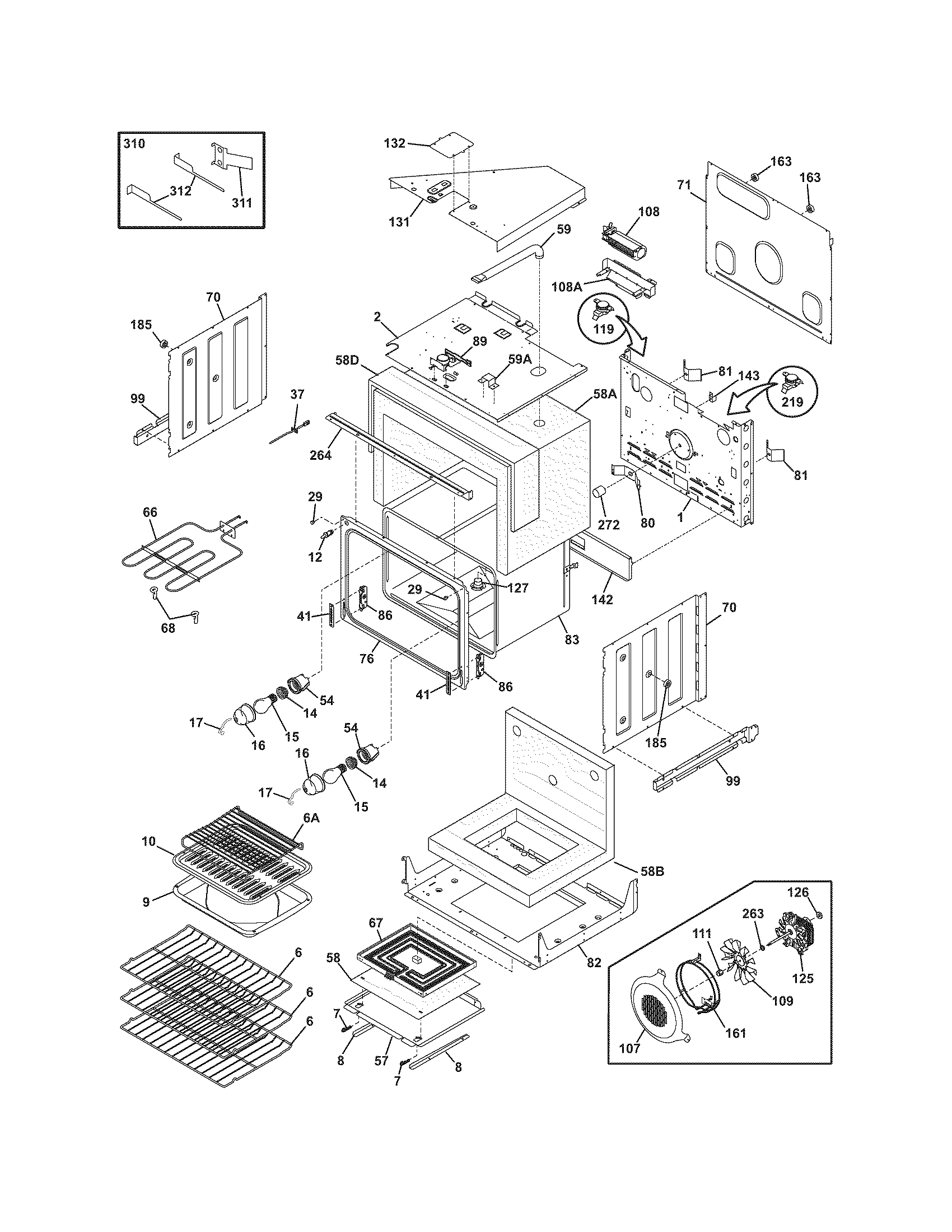 Upper oven