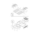 Frigidaire FGF328GBB top/drawer diagram