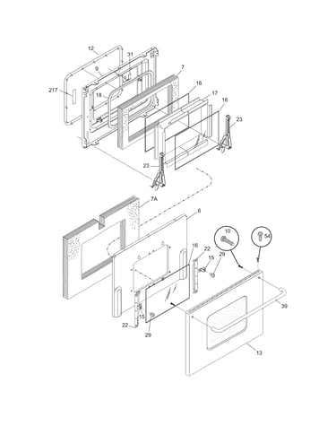 Oven door