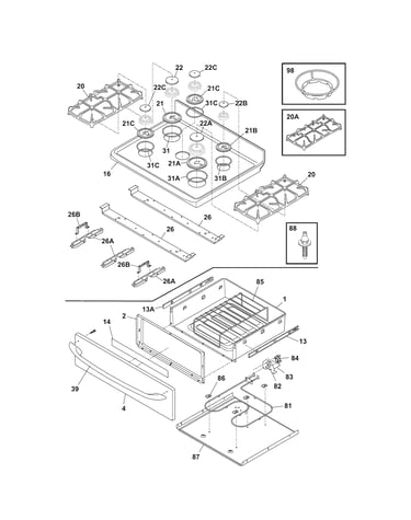 Top/drawer