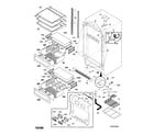 Kenmore Pro 25344823600 cabinet diagram