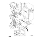 Kenmore Pro 25344833600 cabinet diagram
