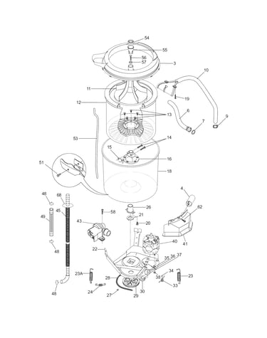 Motor/tub