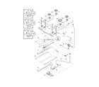 Frigidaire FGF365MXFCA burner diagram