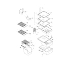 Kenmore 25356953602 shelves diagram