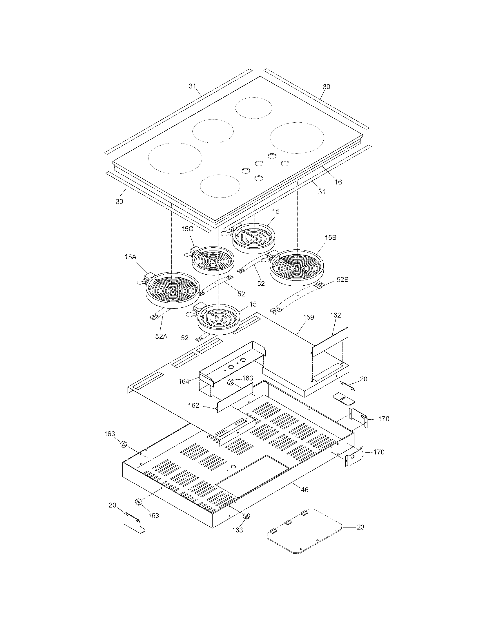 Main top/surface units