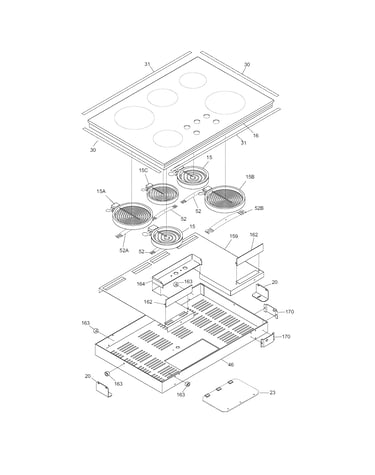Main top/surface units